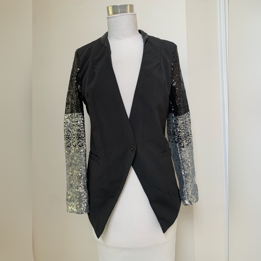Black with sequin blazer